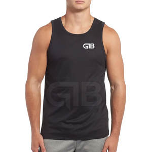 Vente en Gros Couleur Unie Hommes Débardeur Vêtements de Sport Personnalisé Hommes Débardeur Fitness Hommes Débardeur - Product Image 1