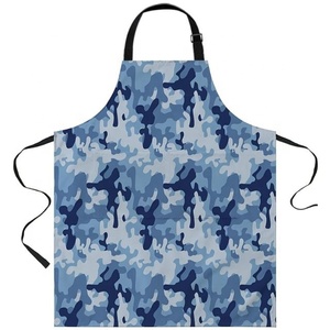 Tablier de cuisine pour femme en coton 100% avec logo camouflage personnalisé, idéal pour les restaurants, couleur et taille sur mesure - Product Image 2
