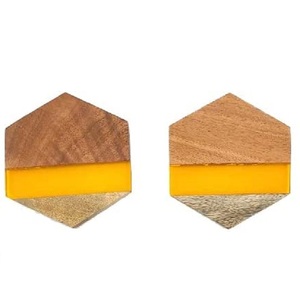 Ensemble de 4 sous-verres café brun en bois massif avec époxy, sous-verre décoratif de Table à manger, sous-verre de service à thé, nouvelle collection - Product Image 6