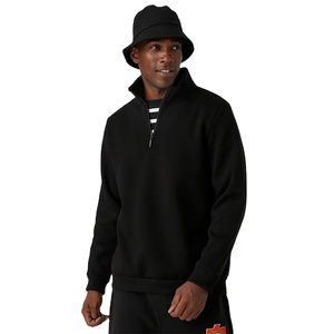 Sweat à capuche demi-zippé pour homme, qualité supérieure, grammage lourd, personnalisable avec logo, style streetwear pour l'hiver, techniques de teinture unie, design haut de gamme - Product Image 5