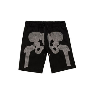 กางเกงขาสั้นผ้าฝ้ายหรูหราพร้อม rhinestones แฟชั่นที่ดีที่สุดกางเกงขาสั้นสำหรับผู้ชายกางเกงขาสั้นลำลองฤดูร้อน - Product Image 1