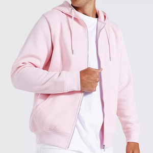 เสื้อฮู้ดมีซิปสำหรับผู้ชายผ้าคอตตอนแบบ100% กันลมผ้าคอตตอนสำหรับฤดูหนาวโลโก้ตามสั่ง - Product Image 4