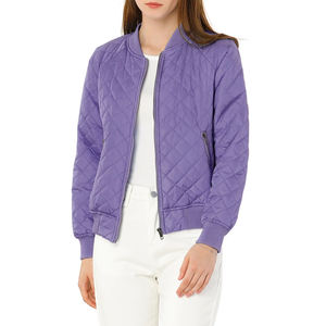 Chaqueta Bomber para Mujer, Nueva, Resistente al Viento, Impermeable, Transpirable, de Secado Rápido, Ecológica, con Cuello y Puños de Punto Acanalado, Estilo Urbano - Product Image 2