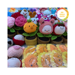 Venta al por mayor de punto lindo bebé comodidad muñeca ganchillo animales juguetes hechos a mano Amigurumi conejito juguetes de peluche - Product Image 3