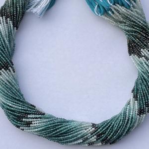 ลูกปัดพลอยกรันดิเดียร์สีน้ำเงินเขียวเข้มธรรมชาติขนาด 2 มม. 3 มม. 4 มม. ทรงเหลี่ยมเจียระไน ร้อยเป็นสาย ได้รับการรับรองจาก IGI สำหรับการสร้างสรรค์เครื่องประดับ ขายส่ง - Product Image 2