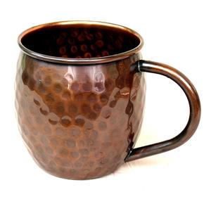 Taza de agua de cobre puro decorativa hecha a mano para beber agua de alta capacidad para beneficios de salud de uso diario tazas de servidor de agua - Product Image 5