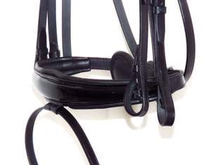 Casque en cuir ANATOMIC 3-en-1 avec dos découpé en forme de SNAFFLE + DOUBLE - Product Image 6