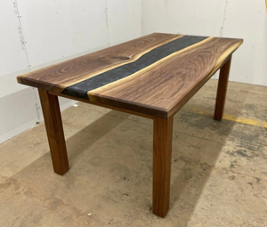 Table de salle à manger carrée moderne faite à la main en bois massif pour la décoration de la maison de campagne - Product Image 4