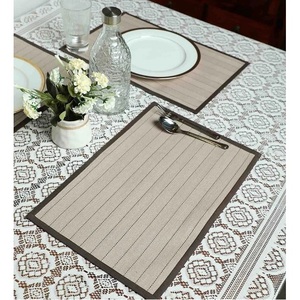 Wholesale High Quality Linen Dining <b>Table</b> Placemats Heat-Resistant Stain Resistant Anti-Skid Washable Waterproof Disposable - Product Image 1