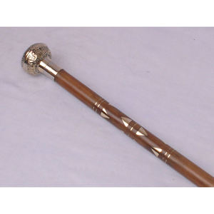 AYAANS CREATIONS Bâton de marche en bois incrusté de laiton avec motif imprimé numérique pour la promotion du bureau - Product Image 1