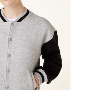 Chaqueta Universitaria con Revestimiento, Mangas Largas, Estilo Letterman, con Tela de Lana/Poliéster, Unisex - Product Image 1