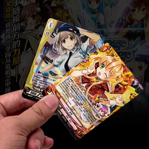 Custom Holographic Collections Cards Supplier OEM Box Storage Printing Japanese Anime Game Sleeves Foil Packaging Trading Cards
