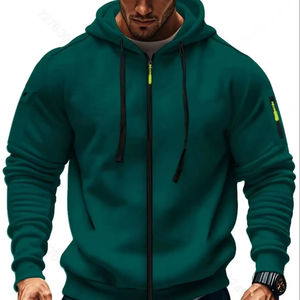 เสื้อแจ็กเก็ตมีซิปมีฮู้ดสำหรับผู้ชายเสื้อผ้าแนวสตรีทเสื้อผ้าผู้ชายทรงหลวมสำหรับฤดูใบไม้ร่วงและฤดูหนาว100% - Product Image 1