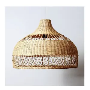 Wholesale Bamboo Lampshade Hanging Lampshade Pendant Light with Natural Material From Vietnam
