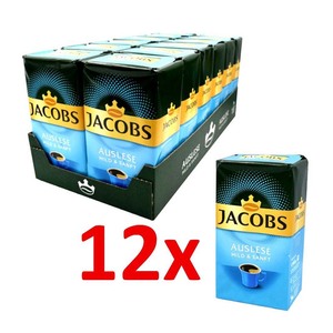 Venta caliente Jacobs Auslese suave y Sanft filtro café 12x500g paquete suave Aroma sabor equilibrado para el hogar Oficina y uso de café - Product Image 2