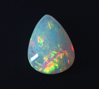 Cabochon d'opale naturelle Coloré brillant-pierre précieuse d'opale welo naturelle lâche 5.45 CTS-forme de poire 15.5X12X7mm pierre de naissance d'octobre