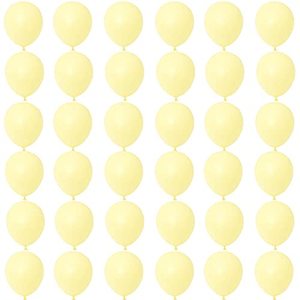 Ballons en latex de 12 pouces, couleurs macaron, décoration de fête d'anniversaire, couleurs pastel, jaune, bleu, violet, rose, vert - Product Image 1