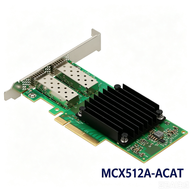 Connect X-5 EN MCX512A-ACAT Dual Port 25GbE SFP28 PCIe 3.0 x8 Ethernet Network Adapter RDMA RoCE NVMe-oF Smart NIC