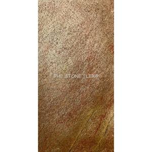 แผ่นวีเนียร์ทองแดงแบบยืดหยุ่นแผ่นหินแท้น้ำหนักเบาสำหรับตกแต่ง - Product Image 1