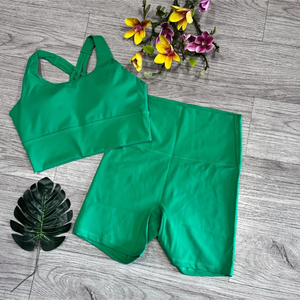 Women Workout Sets Seamless Yoga <b>Leggings</b> and Short Sleeve Yoga <b>Crop</b> Tops Gym Fitness Activewear Tracksuit Matching Set - Product Image 6