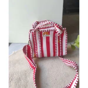 Bolso Bandolera Mini Bordado con Flores, Correa Extraíble, Forro de Cuero Genuino, Portátil, Moda Femenina para el Verano - Product Image 3