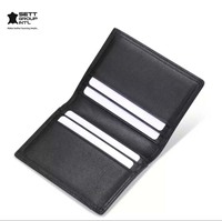 Dompet Tipis Bisnis OEM untuk Pria |   Dompet Kartu Kredit Kulit Sapi Minimalis Anti RFID Ringan