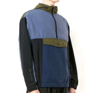 High Quality <b>Men</b> Sports Windbreaker <b>Jacket</b> Hooded Front Logo Waterproof Quick Dry Fabric OEM Service Bulk Supply - Product Image 2