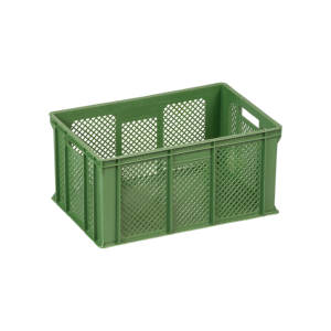 Caisse à pain en plastique KE 400, robuste, empilable, recyclable, antibactérienne, pliable, pour le stockage et le transport de produits de boulangerie, de lait et de yaourt - Product Image 1