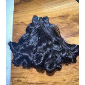 ผมต่อแบบเวฟลอนธรรมชาติ 100% ผมแท้จากวัดอินเดีย  จัดเรียงเกล็ดผม ไม่ผ่านการแปรรูป - Product Image 3