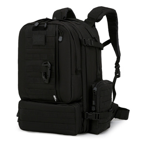 a padded back molle webbing attachments located <b>rucksack</b> backpack Viking Patrol Pack 60 Litre - Black has Camouflage Custom - Product Image 1