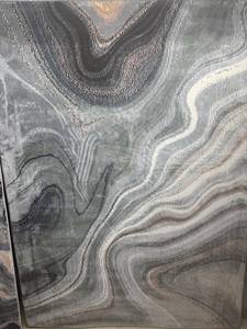 Alfombra peluda de microfibra con patrón abstracto ecológico con logotipo de etiqueta privada personalizable hecha a máquina para uso en el espacio de la habitación - Product Image 6