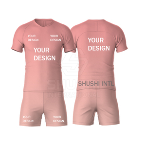 Ensemble de survêtement d'entraînement de football avec logo personnalisé, respirant, pour l'échauffement, vêtements de sport, manches courtes, uniforme d'entraînement de football pour hommes - Product Image 5
