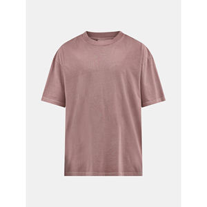 เสื้อยืดผู้ชายทรงโอเวอร์ไซส์สไตล์ฮิปฮอปโอเวอร์ไซส์พิมพ์ลายเอนไซม์ซักไหล่ทรงหยดน้ำผ้าฝ้าย100% - Product Image 5