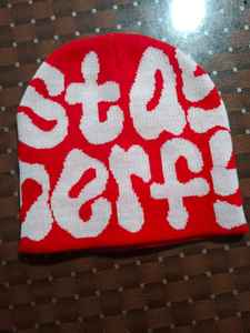 Gorros de Jacquard con logotipo personalizado con estilo Diseño de patrón intrincado Gorros de punto con bordado 3D Impresión digital de bajo precio - Product Image 3