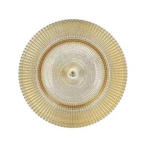 Assiette de présentation élégante en or rose pour décor de table de mariage et repas raffiné, parfaite pour les fêtes, les événements et les occasions festives - Product Image 5