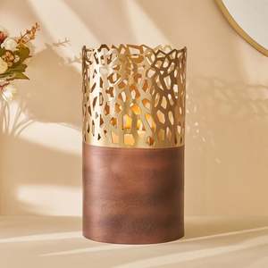 Portavelas de Madera Estilo Rústico, Florero, Mueble Decorativo Inspirado, Silueta en Forma de Especiero, Decoración Navideña Cálida para el Hogar - Product Image 4