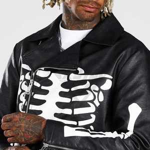 Meilleure vente Veste en cuir d'hiver pour homme Expédition personnalisée Col montant Caractéristique chauffante pour la moto Article frais - Product Image 5