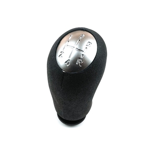 BSP542 5 Speed Gear Shift Stick Knob Black Chrome For Clio MK3 Scenic Kangoo Megane Laguna MK2 Sandero Logan <b>Duster</b> Dokker 82000 - Product Image 1