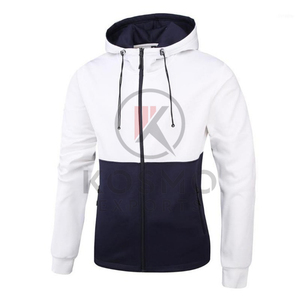Wholesale Zipper Men's <b>Hoodie</b> Fleece Lined Full <b>Zip</b>-Up <b>Hoodie</b> Heavyweight Wool <b>Hoodie</b> <b>Black</b> Jacket - Product Image 1
