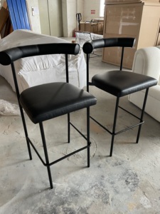 Nordic kursi Bar besi tempa, untuk furnitur Bar restoran bangku Bar rumah tangga sandaran punggung mewah kursi tinggi dapur kelas atas - Product Image 5