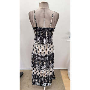 Robe longue à bretelles et col en V pour femme, motif Supreme, 35533 - à motifs - Product Image 5