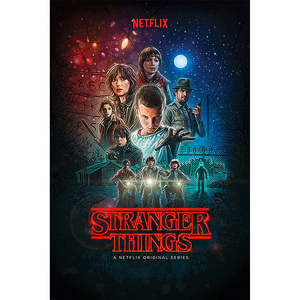 Ensemble de 4 affiches de style moderne Stranger Things Saisons 1-4 pour décoration murale - Product Image 3
