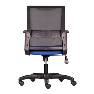 HOM1016-02 Contemporary Minstilist Swivel Office <b>Chair</b> with Mesh Back Plastic Base & Adjustable Height for Home Use - Product Image 2