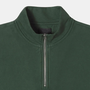 Sweat-shirts unisexes à demi-zip en molleton, pull à quart de zip pour homme, col montant en coton mélangé, sweat-shirts à quart de zip - Product Image 5