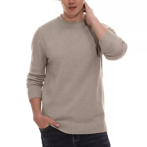 Pull en tricot à col rond en câble de pêcheur pour homme, en coton 100%, à manches longues, personnalisé pour la saison hivernale, vente en gros - Product Image 3