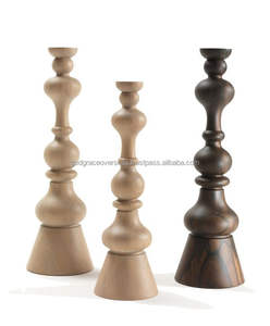 Elegant Wooden Lantern <b>Candle</b> Holders Handmade Christmas Boho Home Decor <b>Set</b> - Product Image 1