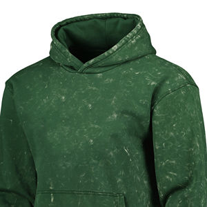 Sweat à capuche Streetwear personnalisé de haute qualité, polaire, double couche vintage vierge, lavage à l'acide, soleil, délavé, sweats à capuche avec poches en détresse - Product Image 6