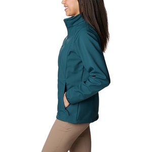 Veste Softshell Femme OEM Automne Hiver Respirante Poche Avant Fermeture Éclair Col Montant Personnalisée 2026 - Product Image 3