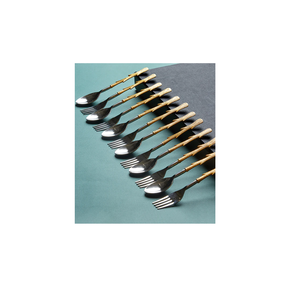 Noël luxe couverts en laiton poignée moyenne Offre Spéciale personnalisé Restaurants table en laiton couverts vaisselle cuillère en laiton - Product Image 1