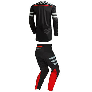 Conjunto de traje de motocross de marca personalizada, jersey de protección con camisa y pantalón diseñados por sublimación, características de logotipo personalizado - Product Image 2